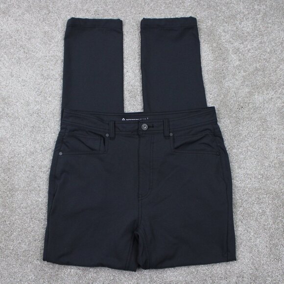 Western Rise Diversion Pants Mens 31 Black 4 Way Stretch Ultra-Soft w/32" inseam